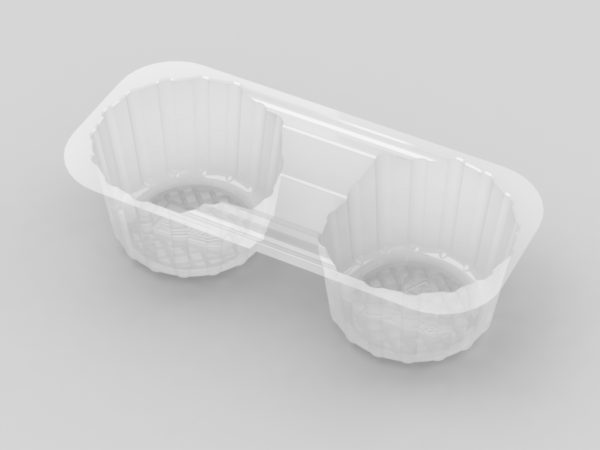 11128 - Small 2 Cavity Biscuit Tray